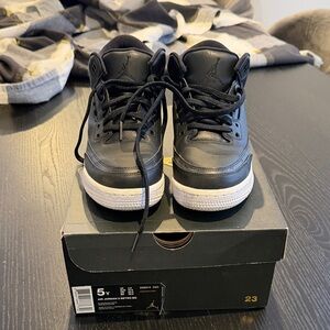 Jordan Kids Black and White Sneakers